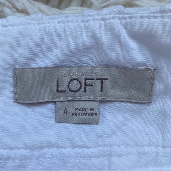 Loft Embroidered Eyelet Pencil Skirt 💗 White - Picture 12 of 14